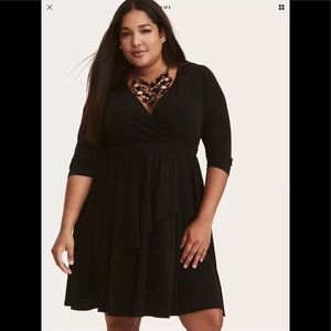 Torrid Retro Chic Faux Wrap Dress